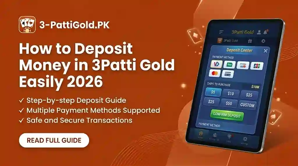 Deposit Money in 3Patti Gold