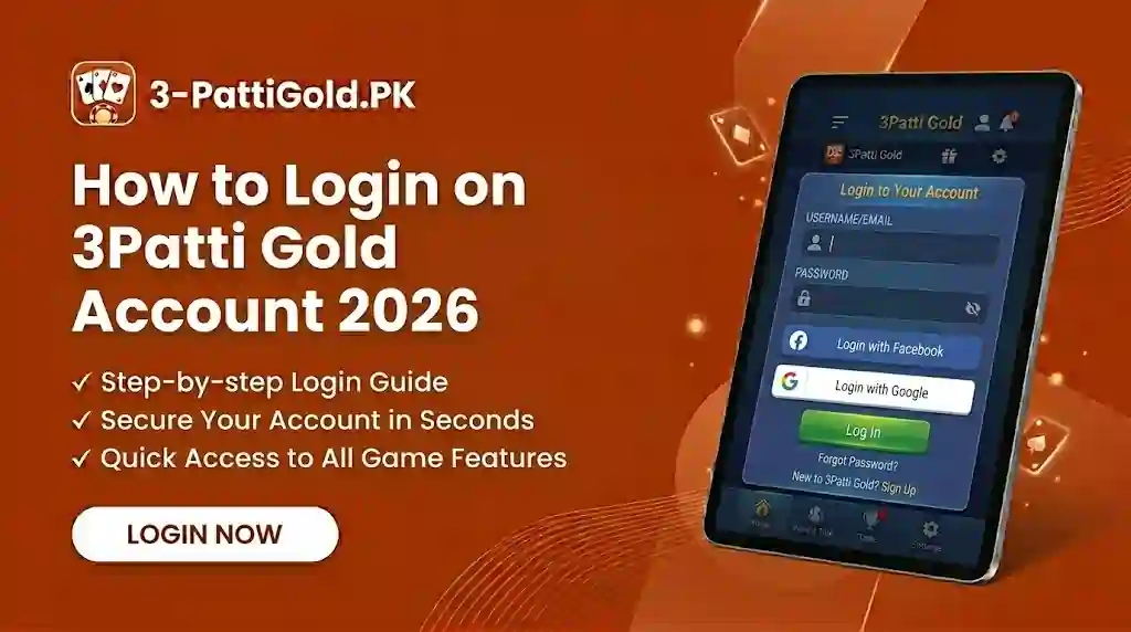 Login on 3Patti Gold