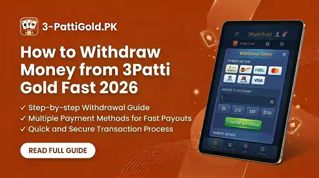 Withdraw Money from 3Patti Gold